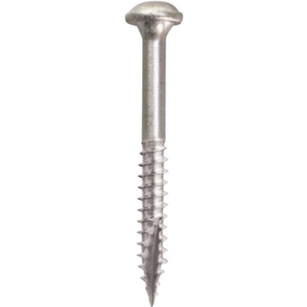 Kreg Self-Drilling Screw, 1-1/4 in, Zinc Plated Steel Maxiloc Head Square Drive SML-F125 - 500